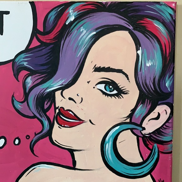 SALE!! ✨host pick✨ That’s what she said original painting. 5 - Picture 3 of 7